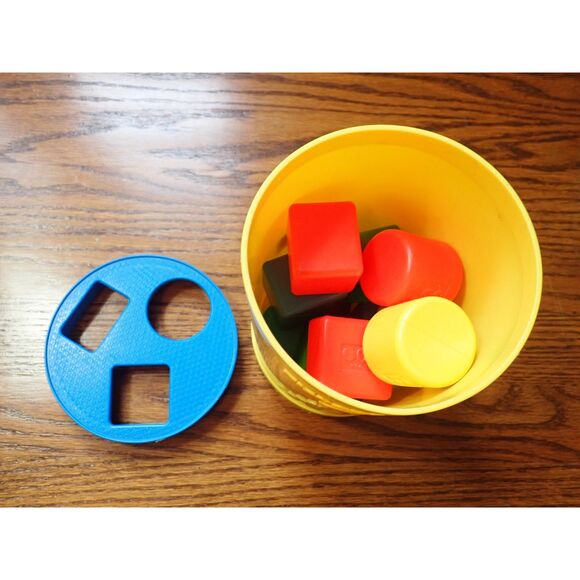 Shape Sorter Wonder Cube Dinosaur B Toy Wooden Vintage Fisher Price Lot Toys - Picture 7 of 11